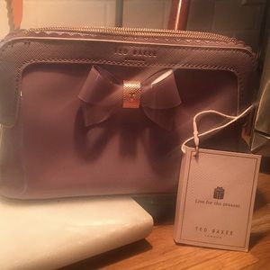 NWOT TED BAKER makeup bag mid purple